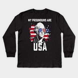 usa indepedence day Kids Long Sleeve T-Shirt